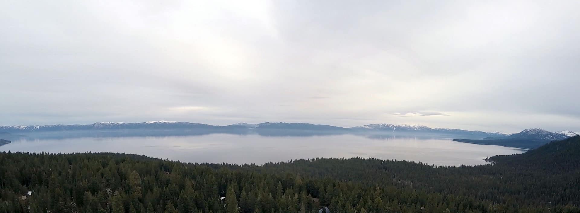 Aerial view above Talmont in Tahoe City I Bare It All